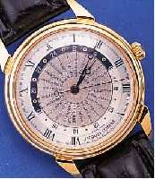 JAQUES LEMANS HERRENARMBANDUHR AUTOMATIK MIT WELTZEITANZEIGE, REF.-NR. 607, SCHWEIZ, UN- GETR. LAGERW. 1996, METALL HARTVERG., BEIDS. ...
