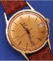 ROAMER HERRENARMBANDUHR ROTODATE, SCHWEIZ UM1960, METALL-STüLPGEH. HARTVERG., GET. A-WELLEBEI FERTIGST. WASSERD., 23 ST., ZENTRALROTOR, SCHR.-UNR., ...