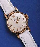 IWC DIWC DAMENARMBANDUHR, GG 750/000, BODEN U. GLASR. GEDR., VERS. BLATT, L. FL., FORMANKERW. KAL. 41, 17 ST., HANDAUFZUG, STREIFENSCHL., ...