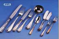 103-TEIL. SILBERBESTECK, KOCH & BERGFELD BREMEN, CA. 1950, 800ER SILBER, BEST. AUS 12 MENUE-MESSER, 12 M.-GABELN, 12 M.-LöFFEL, 12 ...