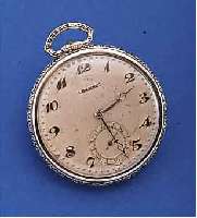 LONGINES HERRENTASCHENUHR LEPINE, SCHWEIZ/ USA UM 1929, WG-FILLED, ORIG.-BLATT FL., BRüCKENANKERW., 15 ST., KAL. 17,89M, KOMP.- UNR., ...