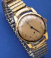 OMEGA HERRENARMBANDUHR AUTOMATIK, REF.-NR. 2852/4, SCHWEIZ UM 1949, EDELST., GG-HAUBE, BLATT REST., 17 ST., HAMMERAUTOMATIK, KAL. 28,10, ...