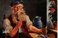 ZIMMERMANN, A.,2DEUTSCHER MALER, ANFANG 20. JH., BEIM PFäLZER WEIN, ÖL/HOLZ, LI. O. SIGN., CA. 17.5 X 23.5 CM
