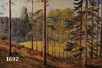 HARTMUTH, K.,, PFäLZER MALER, BURG BERWARTSTEIN, ÖL/HARTFASER, RE. U. SIGN., CA. 60 X 80 CM, R.
