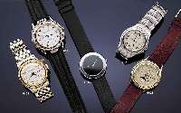 CARTIER HERREANRMBANDUHR, EDELST. INCL. EDELST.-BAND MATT., LüNETTE POL., BOMB. SAPHIRGL., SAPHIRSCHMUCKKRONE, HIGH-TECH- QUARTZW., ...