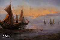 SEYFERT, 30 ER JAHRE, SEGELSCHIFFDARSTEL- LUNG, ÖL.LWD., LI. U. UNLESERLICH SIGN., 62 X 118 CM