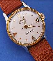 KONVOLUT: 2 HERRENARMBANDUHREN, SCHWEIZ UM 1950, 1X MIDO OCEANSTAR POWERWIND, EDELST., GG-LüNETTE, RUNDANKERW., ZENTRALROTOR, KAL. 0917P, ...