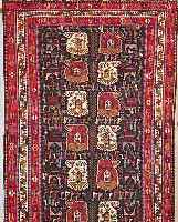 GHGHASCHGAI SUMAGH.PERSIEN CA 115 X 70 CM. WOLLE/WOLLE.EHZ 3.CA 40 JAHRE.