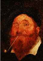 WEBER, A., KüNSTLER DES 19 JH., EVTL. ANTON WEBER (1833 BERLIN - 1909), GENREMALER UND PORTRäTIST, QUALITäTVOLLES PORTRäT EINES BäR- TIGEN ...