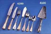 69TEILIGES BESTECK, DEUTSCH UM 1928/32, REINESART-DECO, 800ER SILBER, GEST.DRGM F (FE- LISCH & KIRCHHEIM), BEST. AUS 6 MESSERN MIT ...