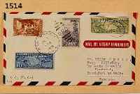 BRIEFUMSCHLAG, BEFöRDERT VOM ZEPPELIN HINDENBURG 3.JULI 1936, ABGESTEMPELT IN NEW YORK, AN DEN FUNK- OFFIZIER ...