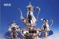 3-TEILIGES KAFFEESERVICE, DEUTSCH, 30ER JAHRE, 800ER SILBER, MEISTERMARKE O. PREEDE, BAROCKSTIL, BEST. AUS: KAFFEEKANNE (DECKEL MIT ...