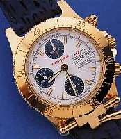 CAPITOL/PARIS DAKAR ARMBANDCHRONOGRAPH AUTOMA-TIK SERIE TASSILI, UNGETR. LAGERW., SCHWEIZ UM 1995, METALL HARTVERG., EDELST.-BODEN U. KRONE ...