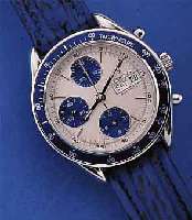 FESTINA ARMBANDCHRONOGRAPH AUTOMATIK, REF.- NR. 5258, SCHWEIZ UM 1999, EDELST., BODEN U. KRONE GESCHR., LEDERB., ETUI, MINERALFLACHGL.,30-MIN.- U. ...