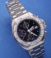 DIVING & PROFESSIONAL WATCHES ARMBANDCHRONO- GRAPH, FLUGZEUGWERKE DOUGLAS, WOHL ZUM JUBILÄUM 75 JAHRE, EDELST. MATT. INCL. EDELST. BAND M. ...