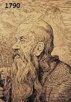 THOMA, HANS, 1839-1924, RIESE VOR GEBIRGS- MASSIV, LITHOGRAPHIE, IM STEIN MONOGR. UND DAT. 1892, CA. 41,5 X 33 CM, PP