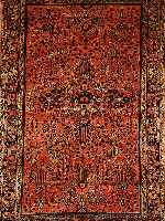 SAROGH MAHADJERAN,PERSIEN CA 153 X 103 CM. . EHZ 2.UM 1900.USA RE IMPORT.(SEHR FEINE KNüP FUNG).FLOR WOLLE.
