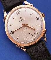 OMEGA HERRENARMBANDUHRWERK, NEUTR. RG 750/ 000-GEH., D. CA. 37 MM, GLASR. U. BODEN GEDR.,BLATT REST., RUNDANKERW. VERG., HANDAUFZUGKAL.266, 17 ST., ...
