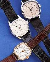 KONVOLUT: 3 DAMENARMBANDUHREN, FüR DEN DTSCH. MARKT UM 1980, QUARTZWERKE, 2X METALL HARTVERCHR., 1X HARTVERG., ALLE LEDERB., UNGE-TR. ...