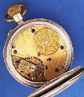 DONNE & SON HERRENTASCHENUHR, REF.-NR. 1922,ENGLAND UM 1892, SILBER, KRONENAUFZ. M. DREH- PENDANT, 2/3 PLATINENWERK MATT VERG., IN GEH. QUALITäT, ...