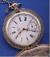 LE FILS DE R. PICARD HERRENTASCHENUHR SAVONET-TE, SCHWEIZ FüR DEN NORDEUROP. MARKT UM 1860, 875ER SILBER, EMAILBL. FEIN HAARR., ORIG., ...