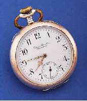 THOMMEN HERRENTASCHENUHR OFFEN SERIE SOLA, RESERV. FüR EDGAR SCHINDLER, WILSDRUFF, SCHWEIZ/DEUTSCHLAND UM 1912, 800ER SILBER, RäNDER ...