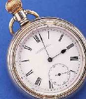 OMEGA HERRENTASCHENUHR, SCHWEIZ UM 1912, MASSIV NICKEL, EINSCHALENGEH. M. VERSCHR. LüNETTE, 2-TEIL. A-WELLE, ORIG.-EMAILBL. IM AUßENBER. ...
