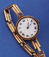 UNICORN DAMENARMBANDUHR (ROLEX), SCHWEIZ/ ENGLAND UM 1928, ROSE-G. 375/000-GEH. INCL. ROSE-G.-ZUGGLIEDERB., ORIG.-ZUST., EMAILBL., GEBL. ...