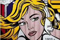 LICHTENSTEIN, ROY, 1923-1997, MAYBE HE BECAME ILL, FARBSERIGRAPHIE, HANDSIGNIERT, CA. 100 X 103 CM, RAND LEICHT ...