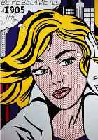 LICHTENSTEIN, ROY, 1923-1997, MAYBE HE BECAME ILL, FARBSERIGRAPHIE, HANDSIGNIERT, CA. 100 X 103 CM, RAND LEICHT ...