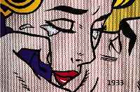 LICHTENSTEIN, ROY, 1923-1997, ALOAH, FARBSIEBDRUCK VON 1962, HANDSIGNIERT, CA. 94 X 94 CM, RäNDER LEICHT KNITTRIG