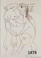 PICASSO, PABLO, 1881-1973, LITHOGRAPHIE AUS DER EDITION DE BONHEUR, HANDSIGNIERT, BLATTGRößE CA. 32,5 X 25 CM