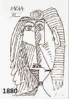PICASSO, PABLO, 1881-1973, LITHOGRAPHIE AUS DER EDITION DE BONHEUR, HANDSIGNIERT, BLATTGRößE CA. 32,5 X 25 CM