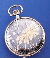 LONGINES HERRENTASCHENUHR SAVONETTE, SCHWEIZFüR DEN LATEINAMERIK. MARKT UM 1918, 900ER TULASILBER, BEIDS. BLüTENDEKOR, RäNDER SOWIE EINE ...
