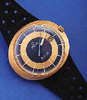 OMEGA HERRENARMBANDUHR DYNAMIK AUTOMATIK, SCHWEIZ UM 1970, EINSCHALENGEH. M. EXTREM STARKER GOLDAUFL., GET. A-WELLE, BEI ...