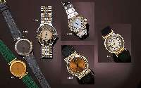 JUNGHANS MEGA ARMBANDUHR, FUNK/QUARTZGEST. ANALOGANZ., WG/GG 585/000-GEH., TEILVERD. BANDANST. M. DIAMANTBES., EDITIONS-NR. 1002, DEUTSCHLAND UM ...