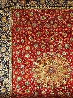 ESFAHAN, PERSIEN, 390 X 293CM, EHZ 2-3 FLOR WOLLE, CA.50 JAHRE
