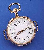 A. JOUSSE A BOULOIRE DAMENTASCHEN/ANHäNGEUHR HIER UMGEBAUT ALS ARMBANDUHR, FRANKREICH UM 1898, ROSE-G. 750/000, QUALITäTVOLLE, STABILE ...