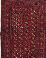 BOCHARA, PAKISTAN, 247 X 164CM, EHZ 4 FLOR WOLLE, CA.40 JAHRE