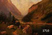FOWLFOWLER, CHARLES, GEB. 1878, KÖNIGSEE MIT WATZMANN, ÖL/LWD, RESTAURIERTE STELLE LINKS OBEN, RE. U. SIGN., CA. 44 X 60 CM, R.
