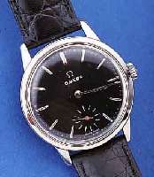 OMEGA HERRENARMBANDUHR, SCHWEIZ UM 1963, BODEN GESCHR., BLATT REST., RUNDANKERW., 17 ST., HANDAUFZUGKAL. 269, 4-SCHENKL. RINGUNR., FLACHSPIR., ...
