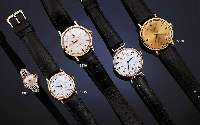HENRY MOSER & CIE. FRüHE ARMBANDUHR, FüR DEN RUSS. MARKT UM 1914, RG 538/000-GEH., SEITL. SCHMUCKGEPR., BODEN U. GLASR. GEDR., BEWEGL. ...