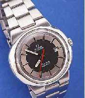 OMEGA HERRENARMBANDUHR AUTOMATIK GENEVE DYNA- MIC, SCHWEIZ UM 1973, EDELST., EINSCHALEN- GEH., EDELST.-BAND IM BODEN INTEGR., 17 ST., RUNDANKERW. ...