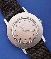 GIRARD PERREGAUX HERRENARMBANDUHR, FLACHES EDELST.-GEH., BODEN GEDR., SCHWEIZ UM 1968, 17 ST., HANDAUFZUG, ANKERRUNDW., GLYC.-UNR., FLACHSPIR., ...