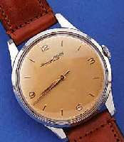 IWC HERRENARMBANDUHR, EDELST., BODEN U. GLASR. GEDR., BLATT REST., 16 ST., RUNDANKER- W., HANDAUFZUGKAL. 89, SCHR.-GLYC.-UNR., BREG.-SPIR., ...