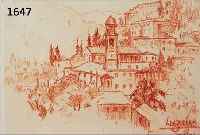 SPIRSPIRO, EUGEN, 1874 BRESLAU-1972 NEW YORK, ANSICHT VON LUGANO, RÖTELZEICHNUNG AUF PAPIER, RE. U. SIGN. UND BETITELT, CA. 20 X 25 CM, PP, ...