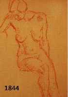 WIMMWIMMER, FRITZ, 1879 ROCHLITZ-1960 NEUBURG, RÖTELZEICHNUNG, WEIBL. AKT, L.U. DAT., ABB. IM WVZ, U. GL. GER., M. CA. 37 X 25 CM, PP