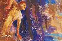 UNTEUNTERSEHER, FRANZ XAVER, 1888 GÖPPINGEN - 1954 KEMPTEN, PASTELL, LIEGENDER DER AKT IN LANDSCHAFT, M. CA. 13,5 X 7,5 CM, UNT. GL., RAHMEN, ...