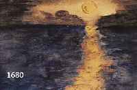 HECKHECKENDORF, FRANZ, 1888 BERLIN-1962 MÜNCHEN, SONNENUNTERGANG ÜBER DEM MEER, AQUARELL AUF PAPIER, RE. U. SIGN., DAT. 9.10.47, M. CA. 9 X 12 ...