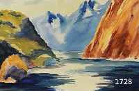 SPERLSPERLING, GERHARD, 1908 DRESDEN-1975 BRAMSCHE, GEBIRGSSEE, AQUARELL UND GOUACHE AUF PAPIER, LI. O. SIGNIERT UND DAT. 1955, CA. 16 X 24 CM, ...